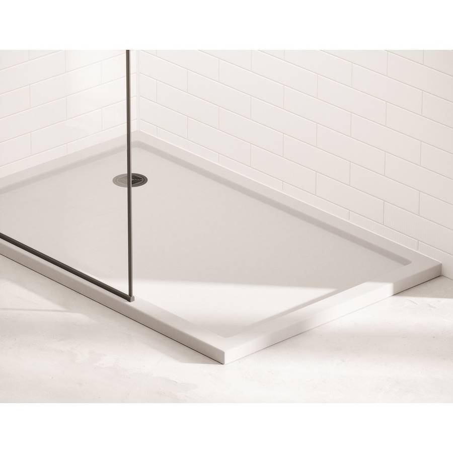 Aquadart White X Mm Rectangle Anti Slip Shower Tray Best Prices