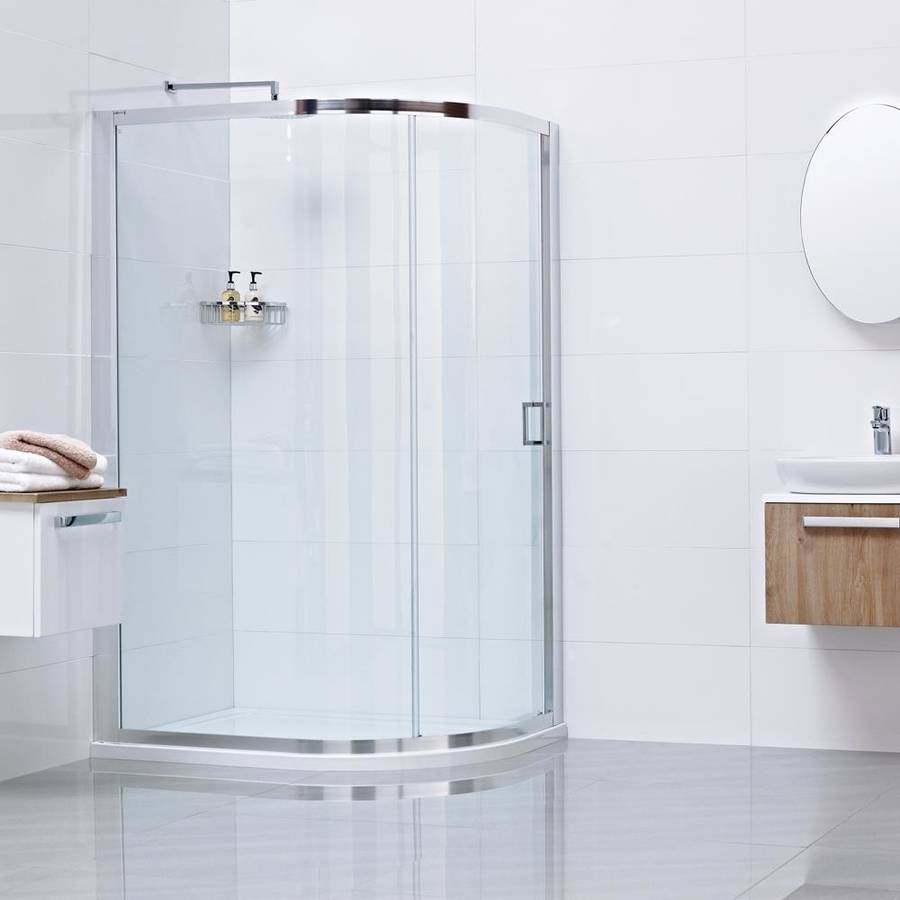 Roman Lumin8 800 x 1000mm One Door Offset Quadrant Shower Enclosure