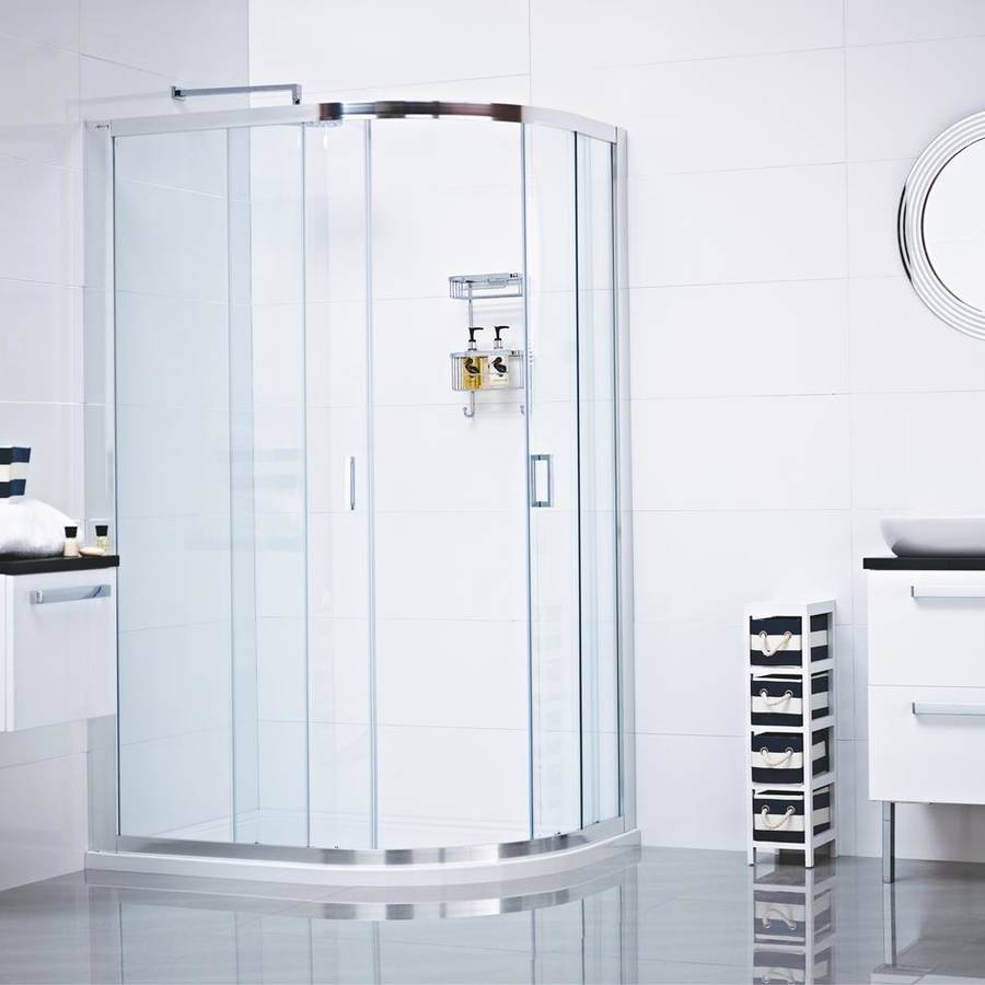 Roman Lumin8 800 x 900mm Two Door Offset Quadrant Shower Enclosure