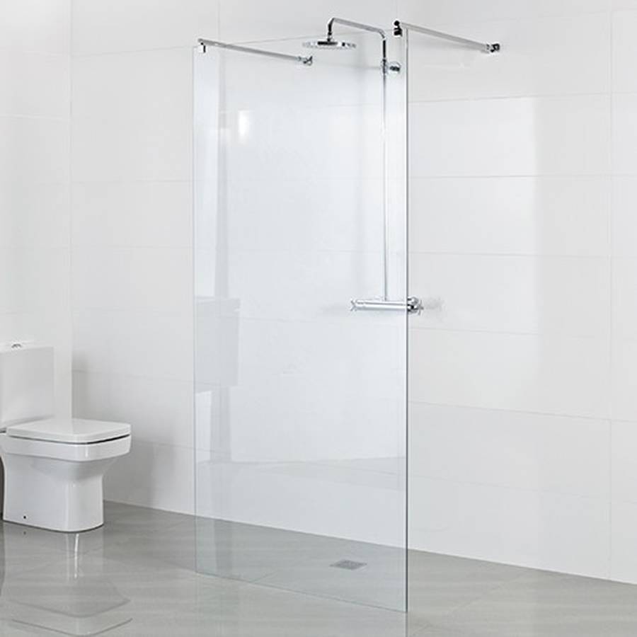 Roman Select 10mm Chrome Linear Wetroom Panel 1000mm