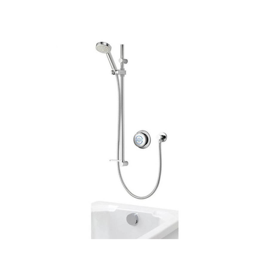 Aqualisa Quartz Dual Outlet Concealed Shower with Adjustable Head ...