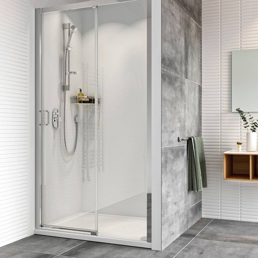 Roman Haven8 1100mm LH Level Access Sliding Shower Door