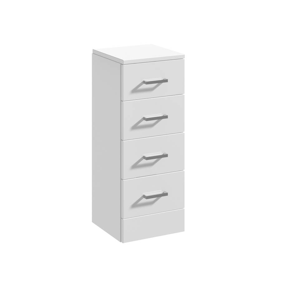 Essential Alaska White 4 Drawer Unit