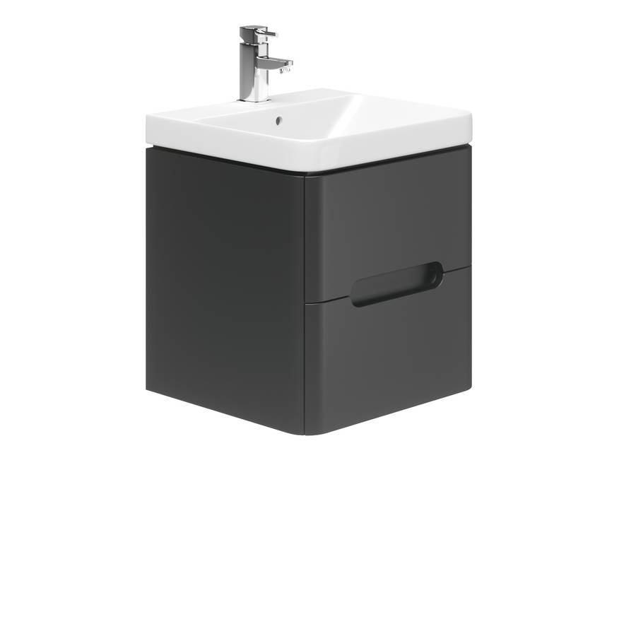 Essential Colorado Grey 500mm Wall Hung Basin Unit