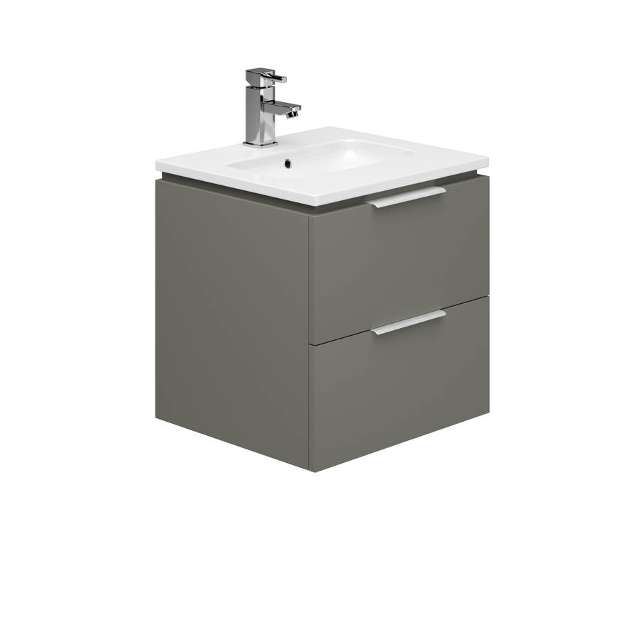 Essential Dakota Grey 500mm Wall Hung Basin Unit