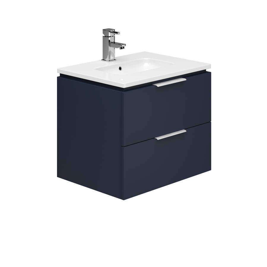 Essential Dakota Blue 600mm Wall Hung Basin Unit