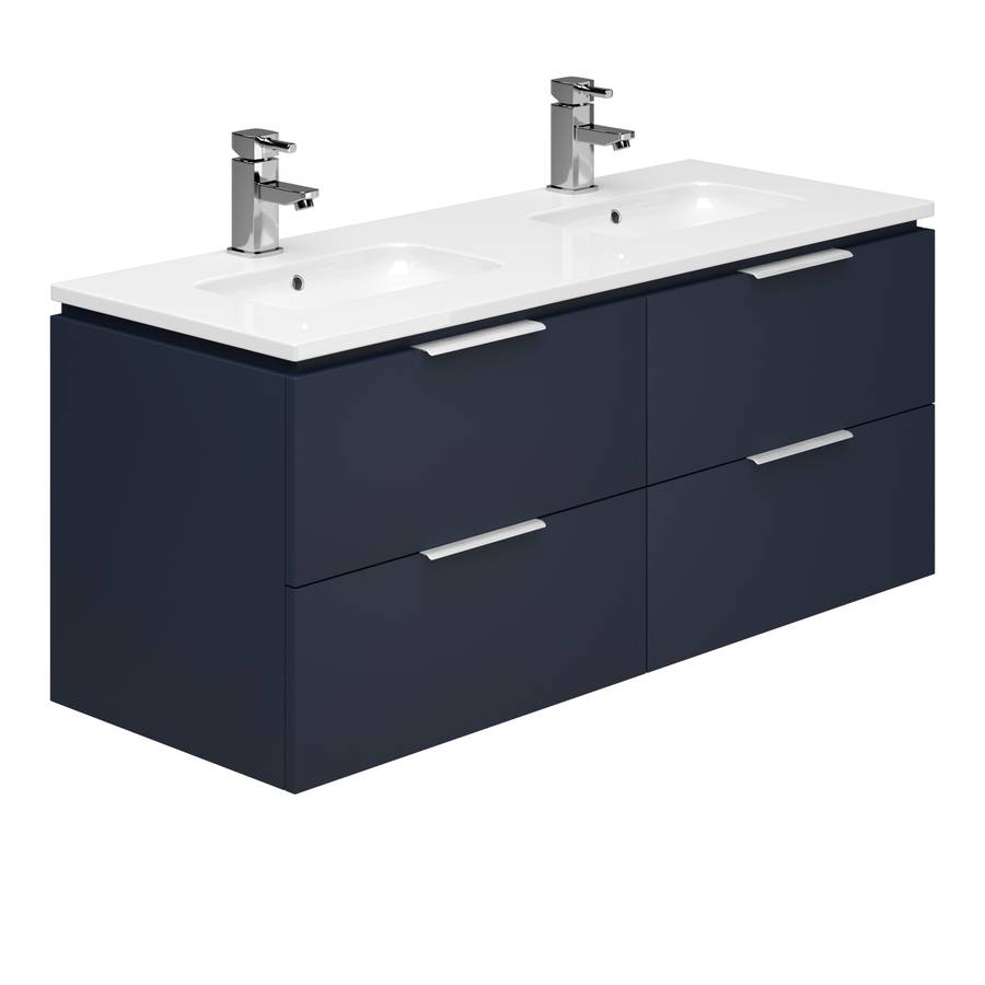 Essential Dakota Blue 1200mm Wall Hung Basin Unit