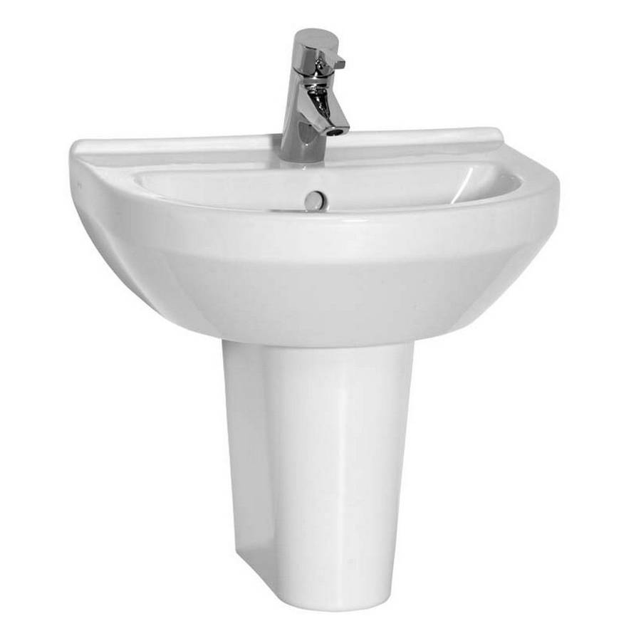 Kartell Style 450mm Basin 1TH and Semi Pedestal