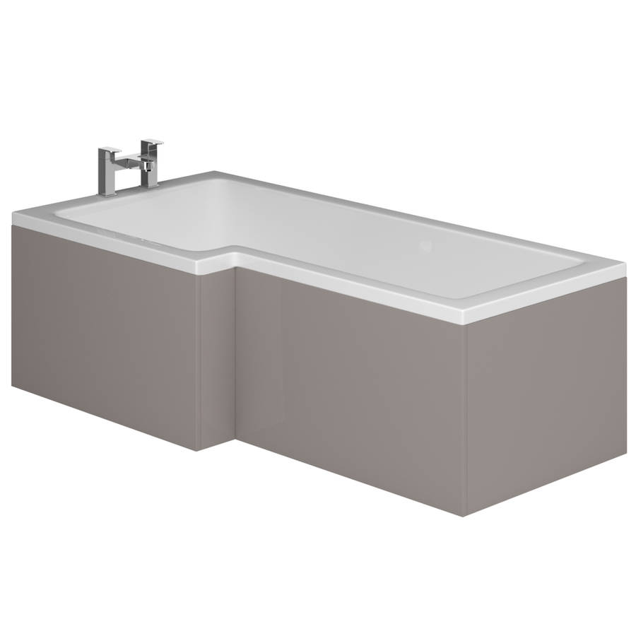 Essential Nevada Cashmere 1700mm L Shaped Front Bath Panel