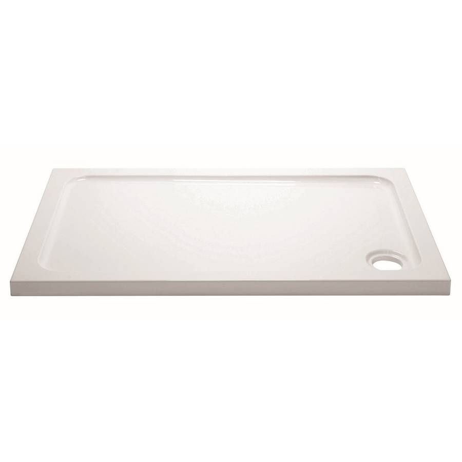 Aquadart White 1100x900mm Rectangle Shower Tray 