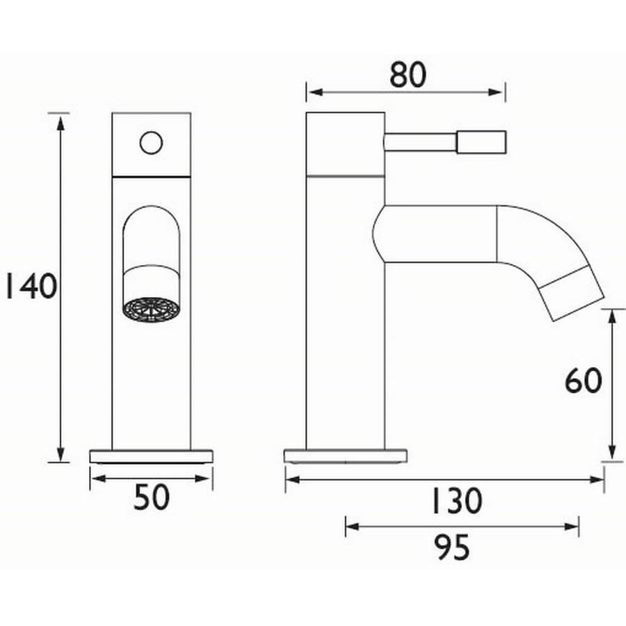 Bristan Mila Bath Pillar Taps | Fast UK Delivery