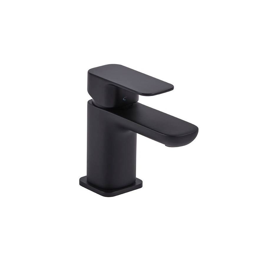 Tavistock Haze Black Mini Basin Mixer with Click Waste