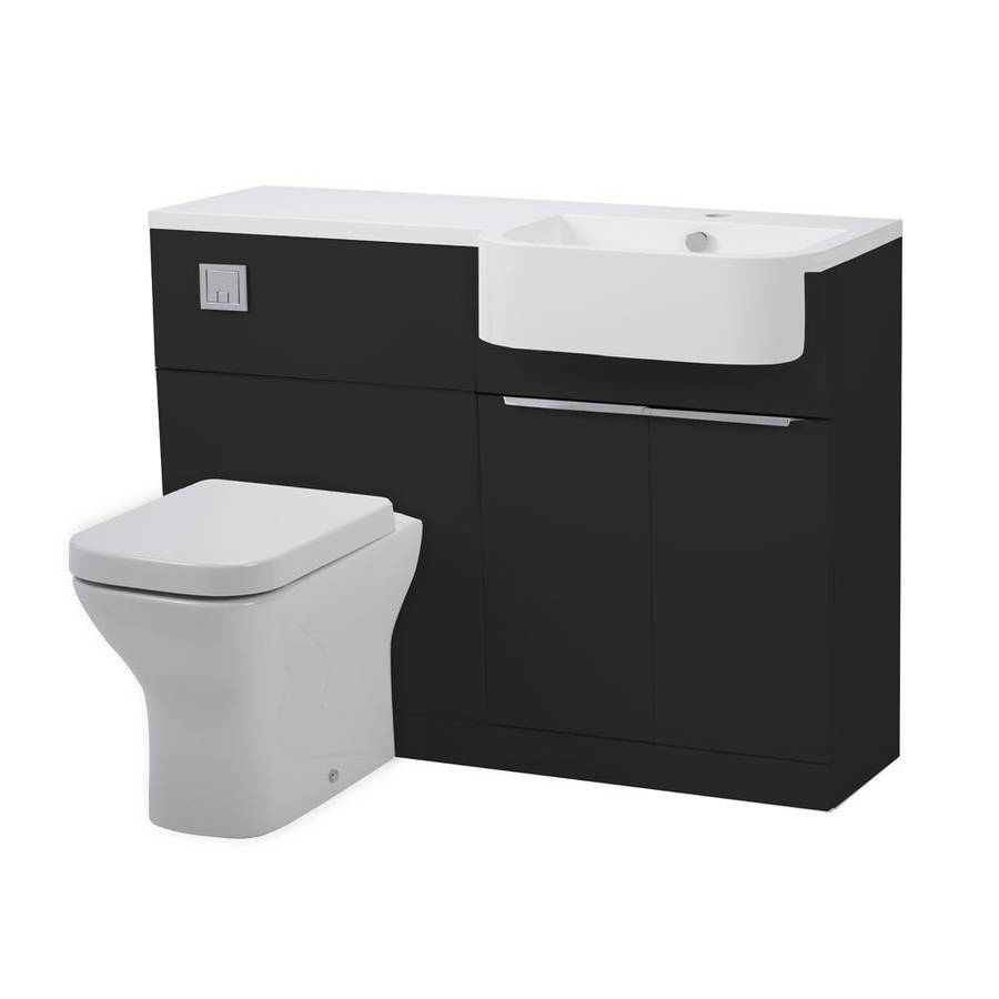 Tavistock Match 1200mm Gloss Clay Right Handed Unit & Basin