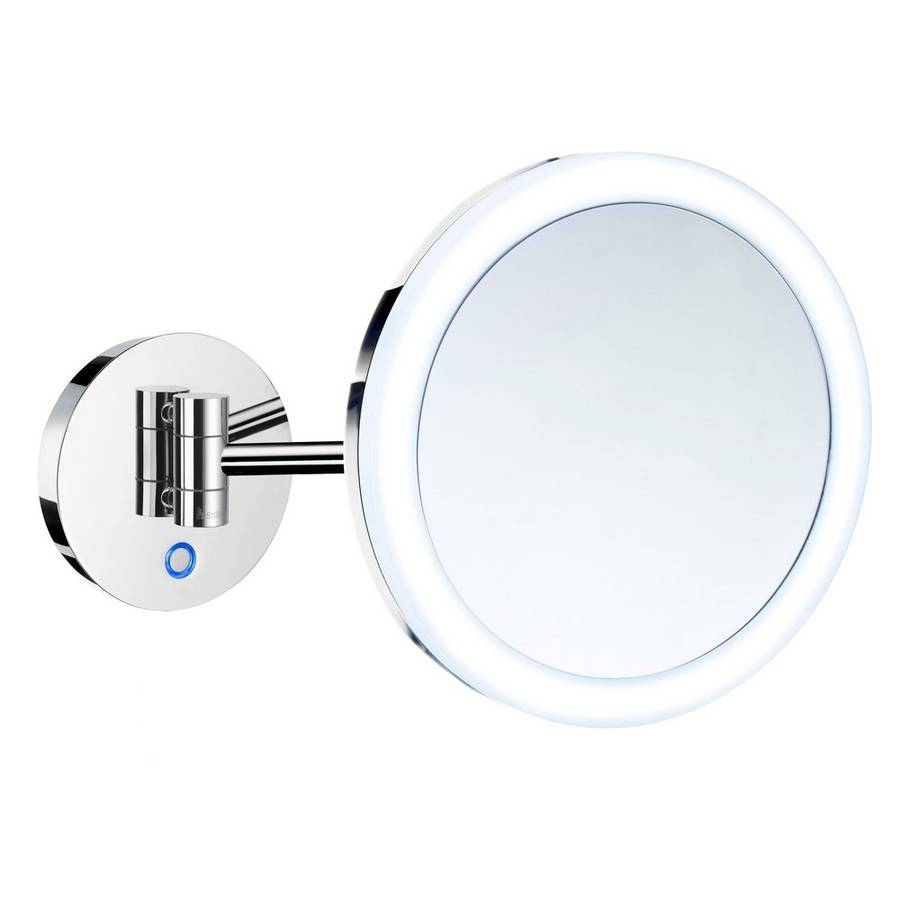 Smedbo Outline 200mm Chrome Wall Mounted LED Mirror 