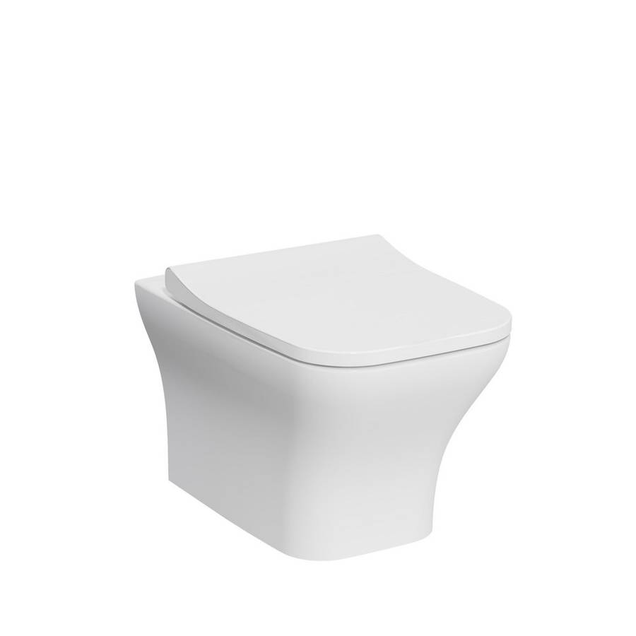 Kartell Eklipse Square Wall Hung Rimless WC Pan