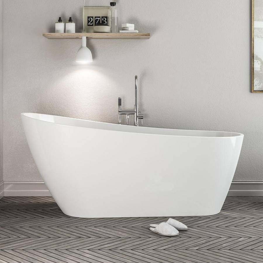 Beaufort Wickham White 1700 Freestanding Bath