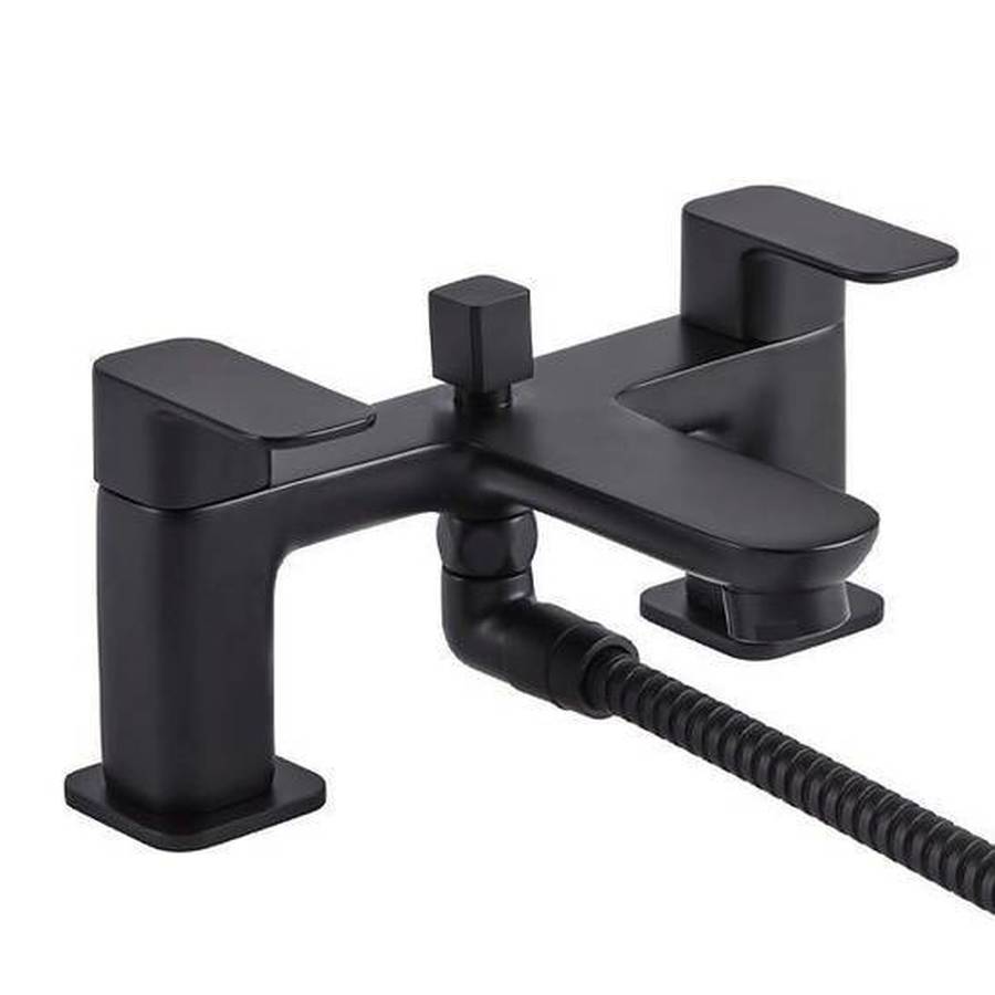 Tavistock Haze Black Bath Shower Mixer & Handset