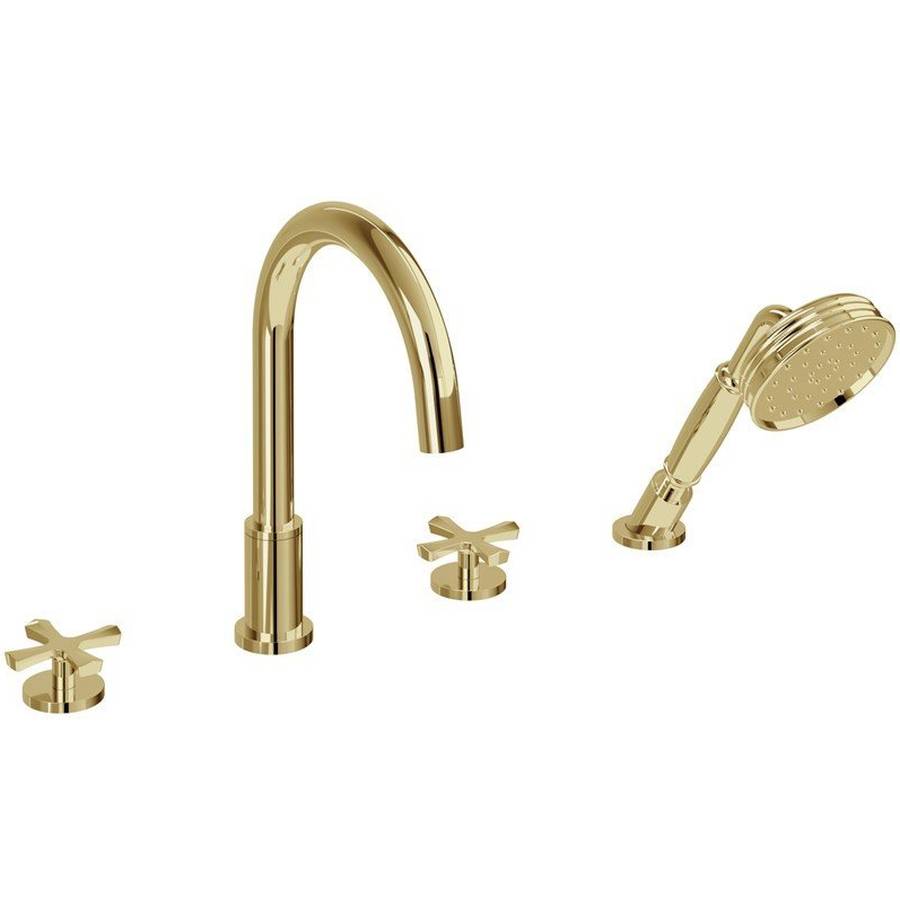 Burlington Riviera Gold 4 Tap Hole Shower Mixer