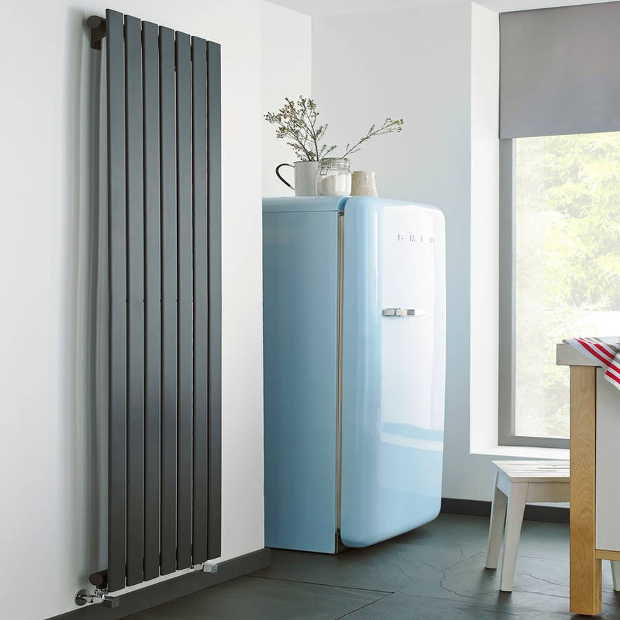 Kartell Boston 550x1200mm Anthracite Single Designer Radiator