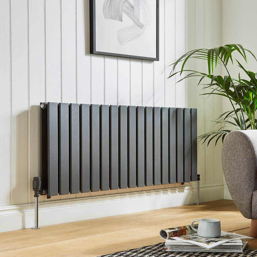 Kartell Boston 600x630mm Anthracite Single Designer Radiator | Westside ...