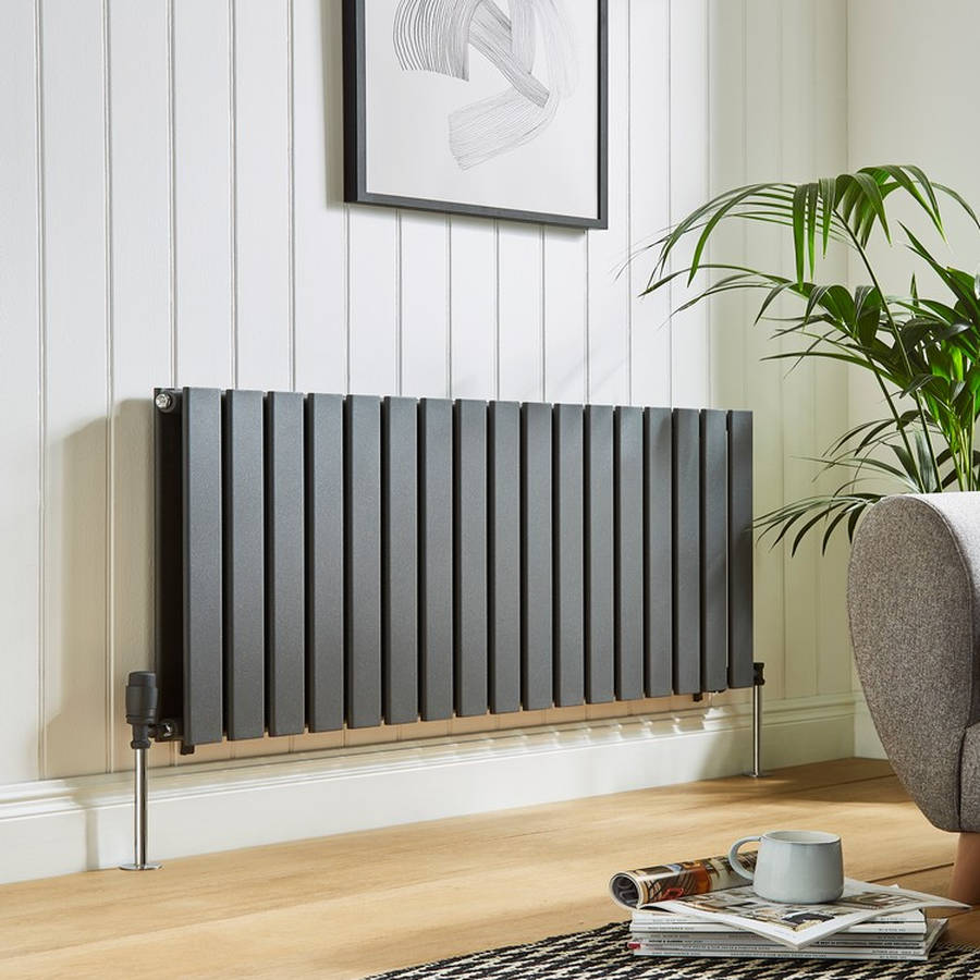 Kartell Boston 600x770mm Anthracite Single Designer Radiator