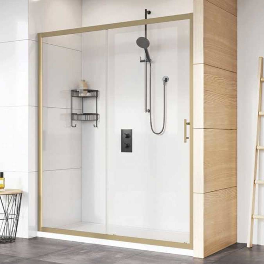 Roman Innov8 Brass 1200mm Sliding Shower Door for Alcove Fitting