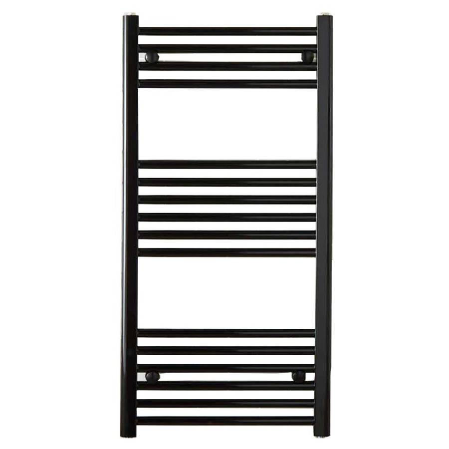 Kartell K-Rail Black 1000 x 400mm Straight 22mm Towel Rail