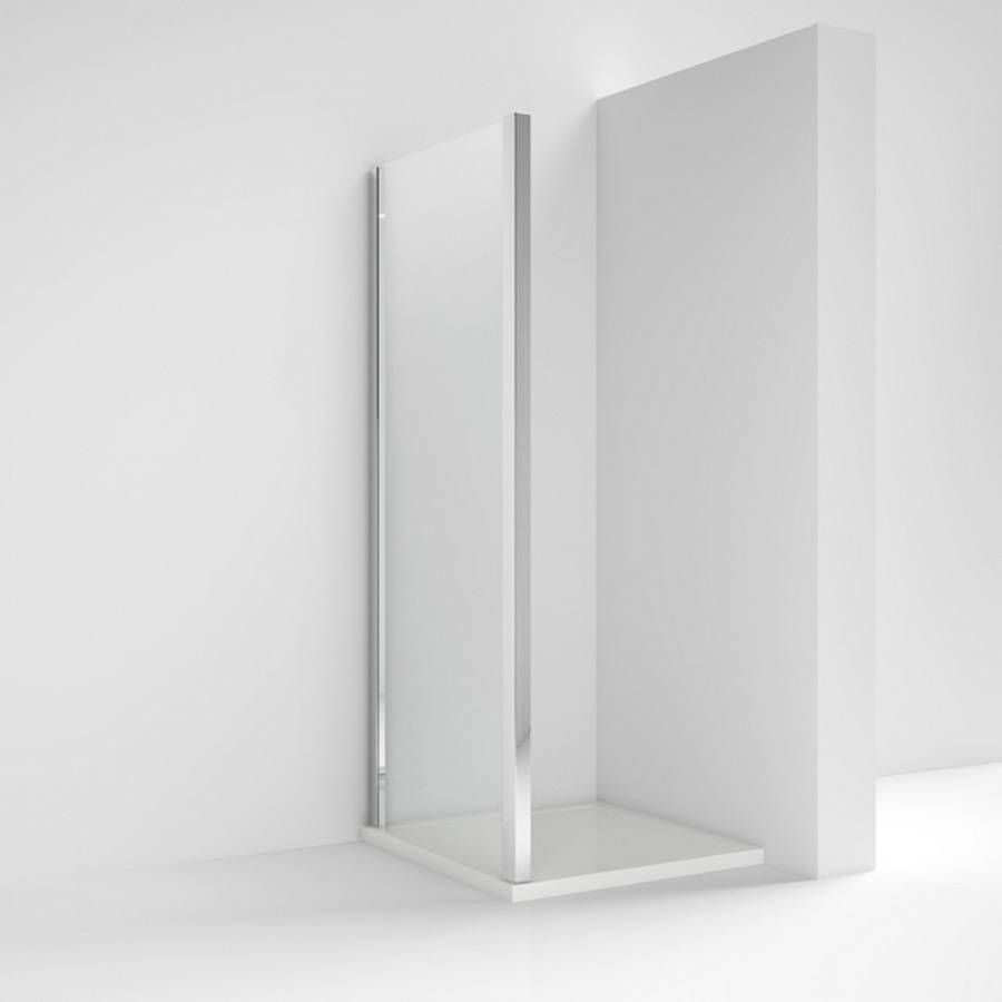 Nuie Pacific Chrome 700mm Shower Side Panel