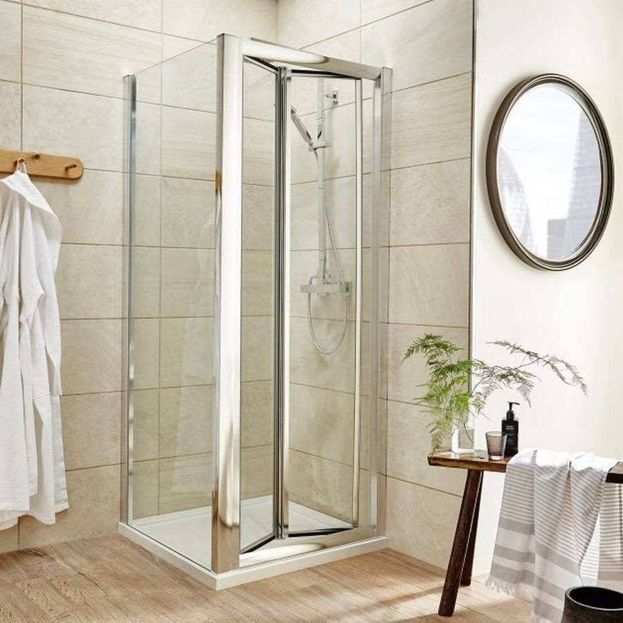 Nuie Pacific Chrome 760mm Bifold Shower Door