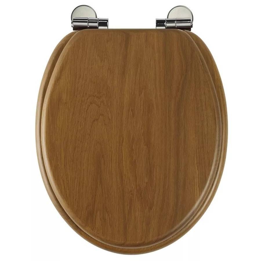 Roper Rhodes Traditional Soft Close Wooden Toilet Seat in Honey Oak