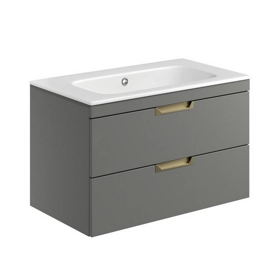 Scudo Aubrey 800mm Dust Grey Vanity Unit and Basin