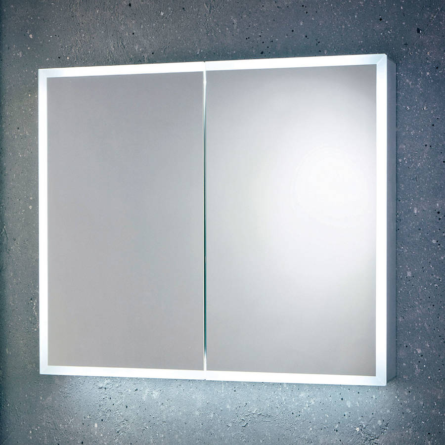 Scudo Mia 600 x 700mm Double Door LED Mirror Cabinet