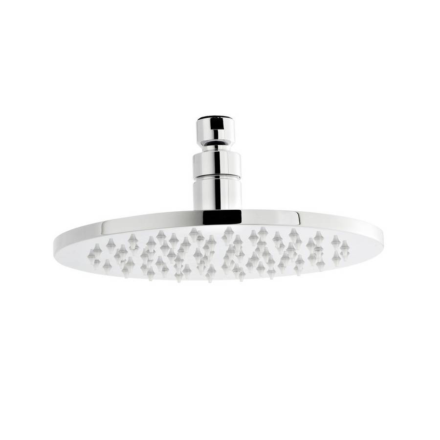 Nuie Round Chrome 200mm LED Fixed Shower Head