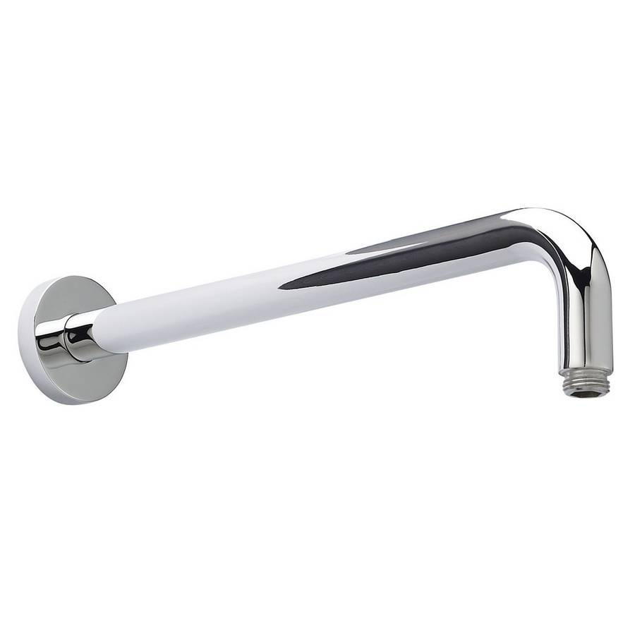 Nuie Round 400mm Chrome Wall Mounted Shower Arm