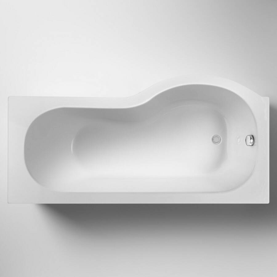 Nuie 1500 x 850mm LH P Shaped Shower Bath