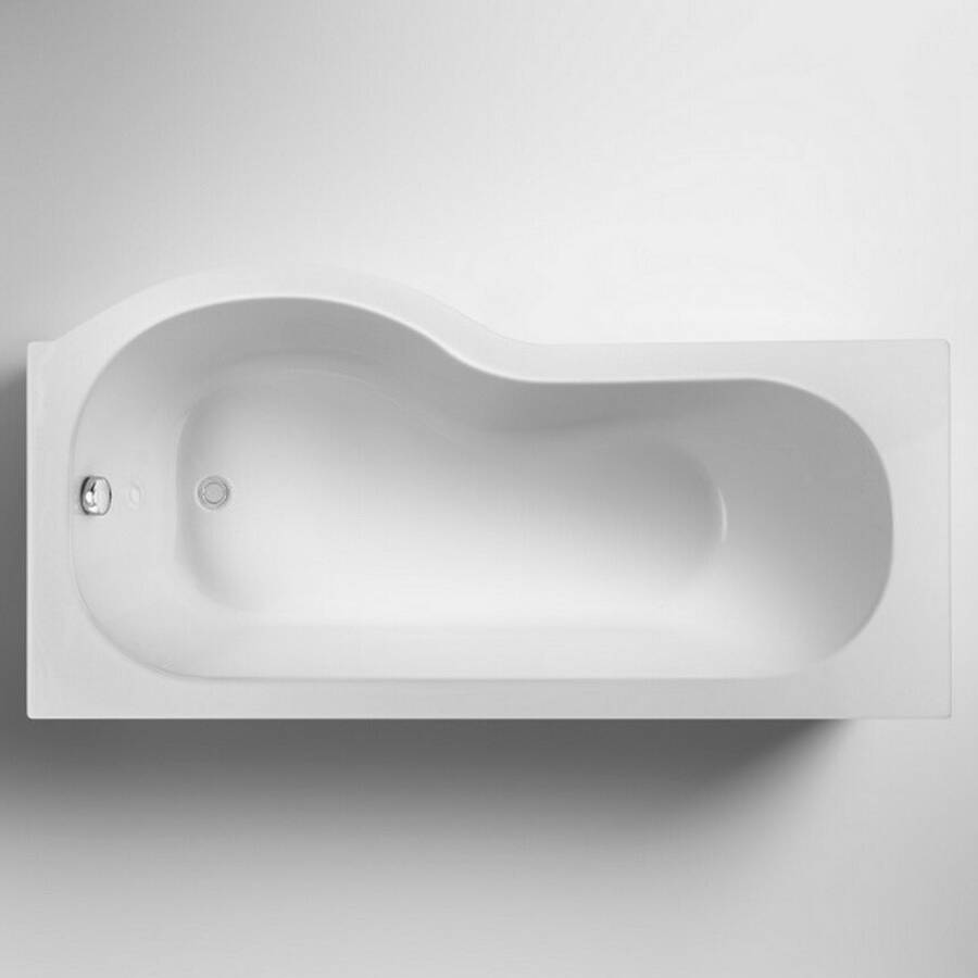 Nuie 1500 x 850mm RH P Shaped Shower Bath