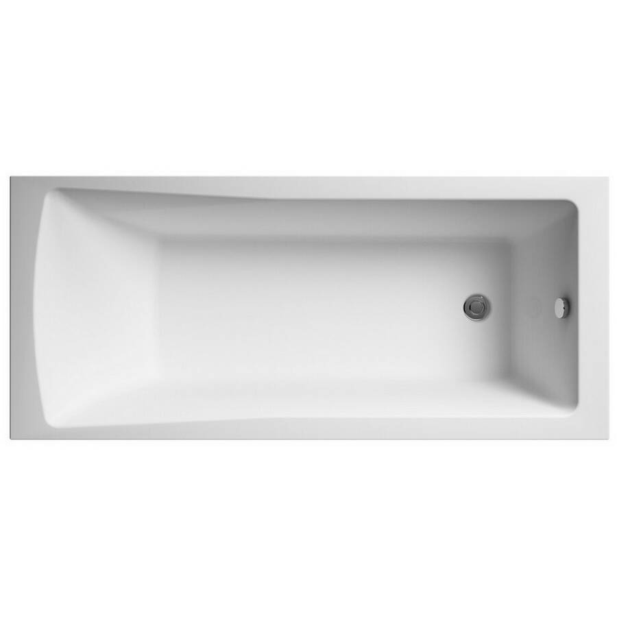 Nuie Linton 1700 x 700mm Round Eternalite Single Ended Bath