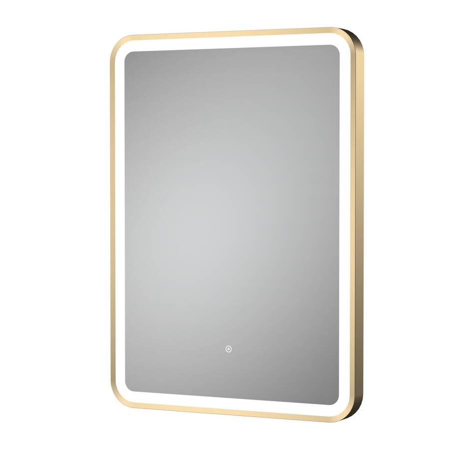 Nuie Hydrus Brushed Brass 700 x 500mm LED Mirror