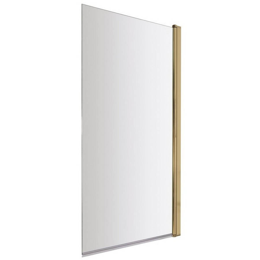 Nuie Pacific 6mm Brass Square Hinged Bath Screen