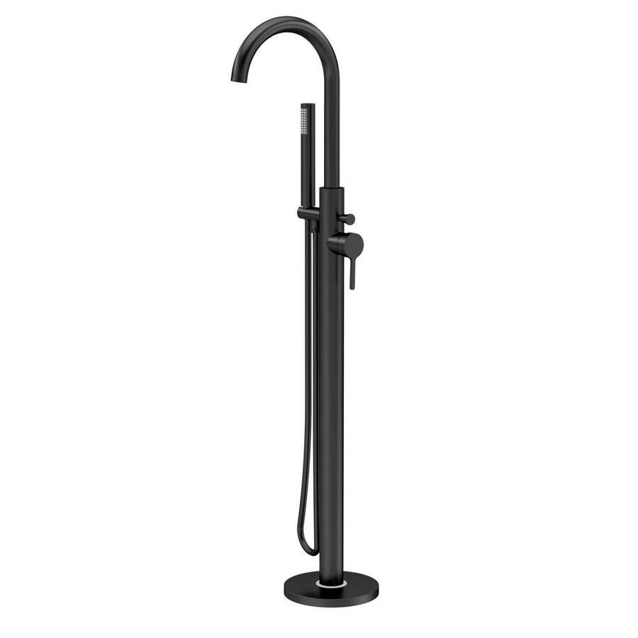 Nuie Aztec Matt Black Freestanding Bath Shower Mixer