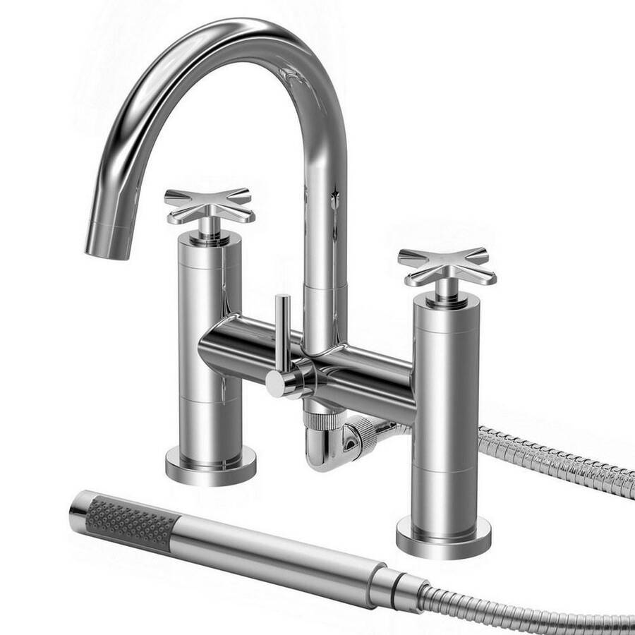 Nuie Aztec Chrome 4TH Bath Shower Mixer