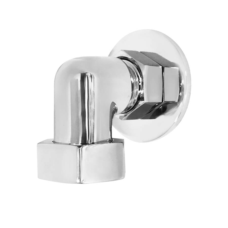 Nuie Chrome Back To Wall Shower Outlet Elbow