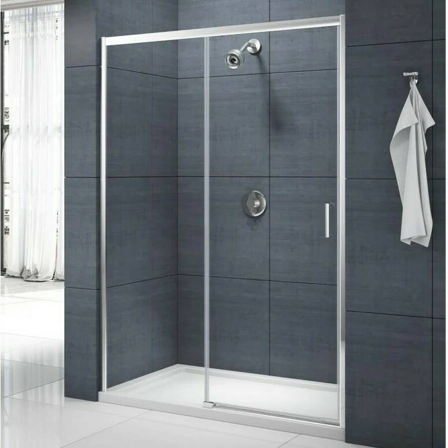 Merlyn Mbox 1700mm Chrome LH Low Level Access Sliding Shower Door