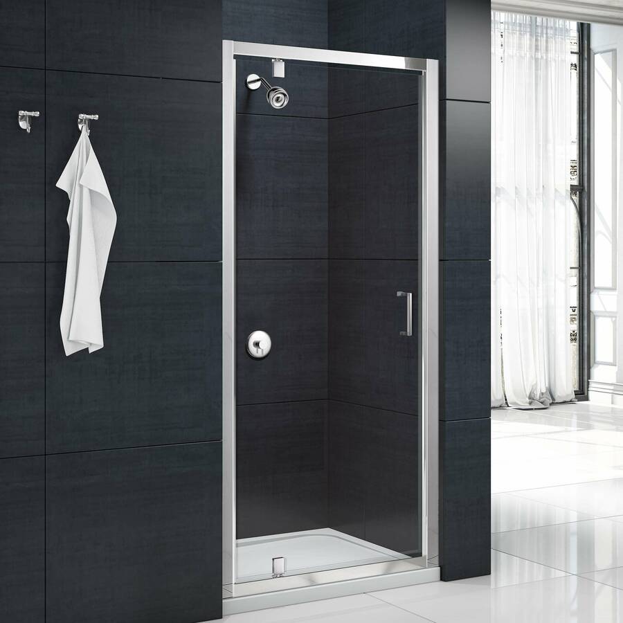 Merlyn Mbox 700mm Chrome Pivot Shower Door