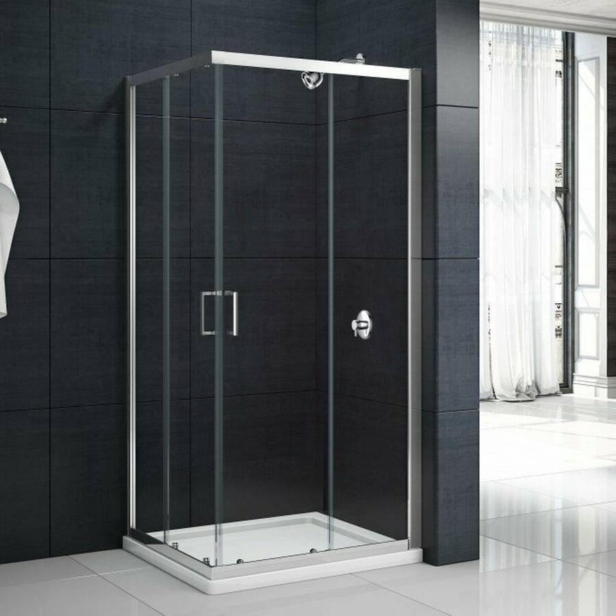 Merlyn Mbox 760mm Chrome Corner Shower Door