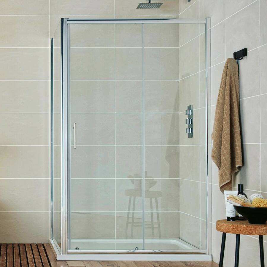 Essential Spring2 1000mm Sliding Shower Door