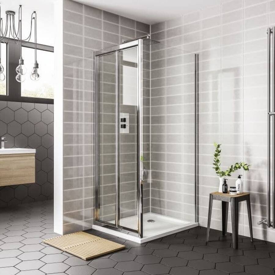 Essential Spring2 800mm Bifold Shower Door