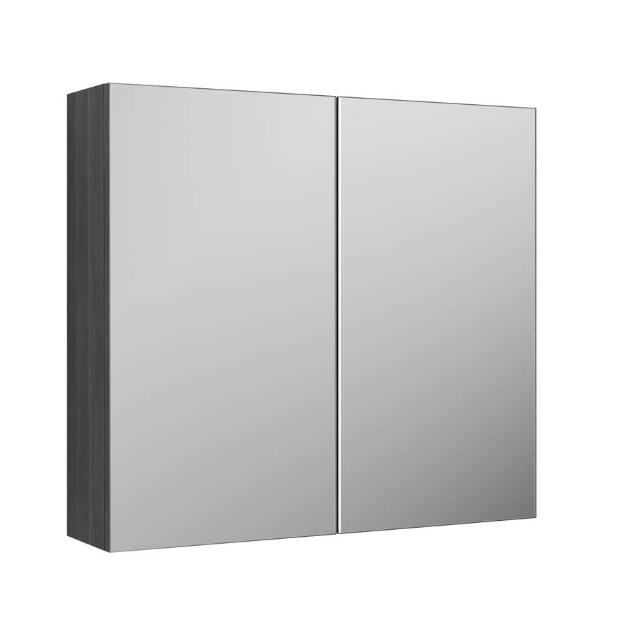 Nuie Athena 800mm Anthracite Mirror Cabinet