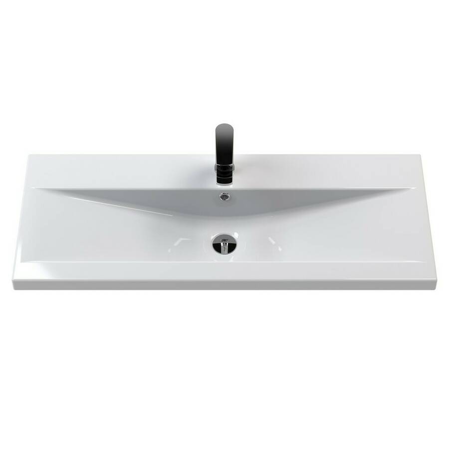 Nuie 1000mm Mid Edge Ceramic Furniture Basin