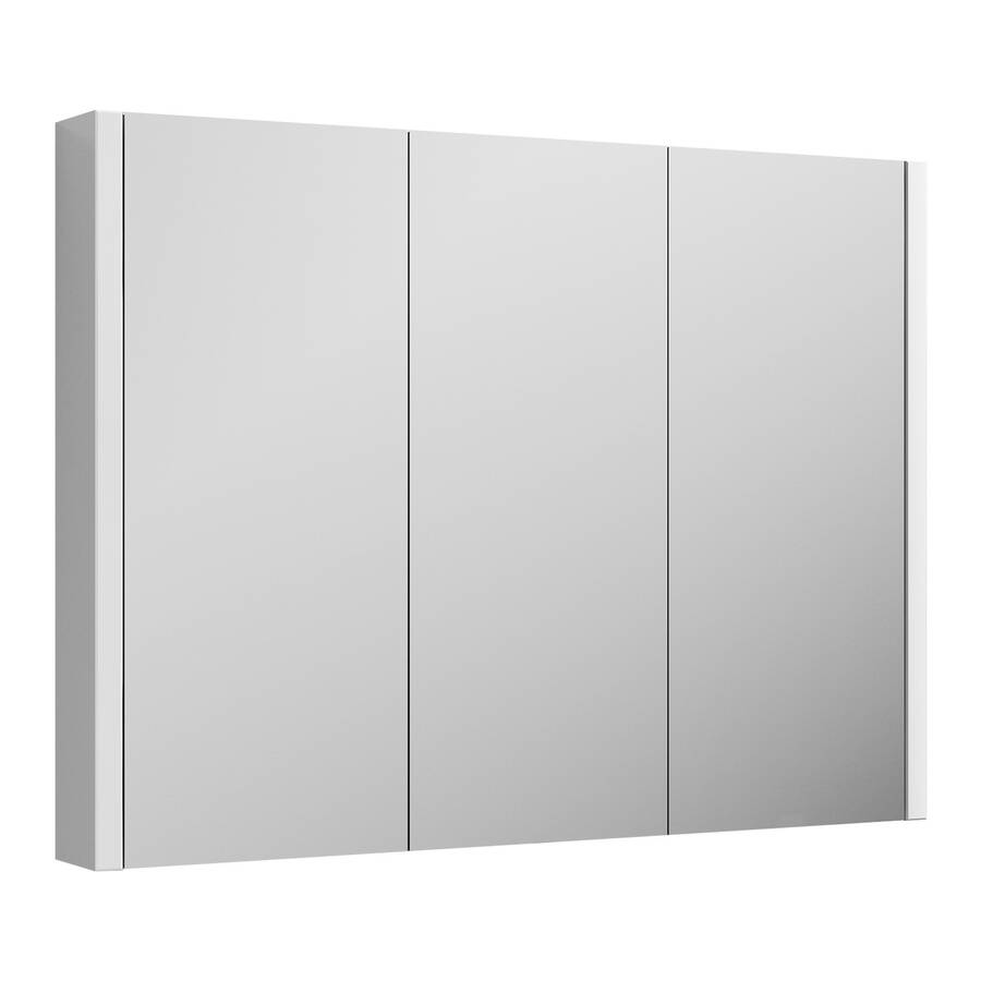 Nuie Eden 900mm White Mirror Cabinet